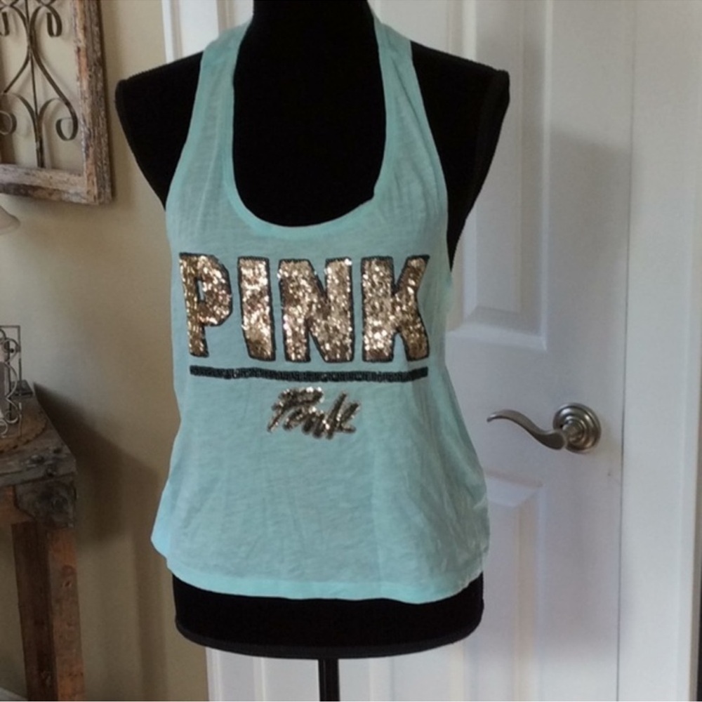 VS PINK || Cropped *Bling* Tank (XS) - Picture 7 of 7
